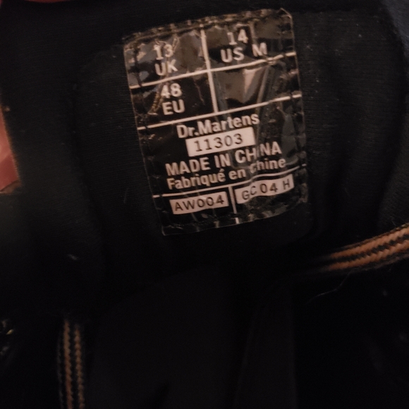 Dr. Martens 11303 Doc Mens Vintage Chunky Brown Leather Combat Boots Size US 14 - Picture 7 of 10